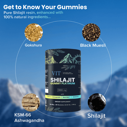 VITALISENCE© 100% SHILAJIT GUMMY PLATINUM