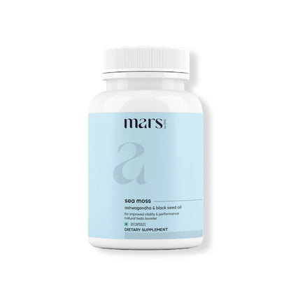 Mars Natural Sea Moss Caps: Powered with Ashwagandha, Black Seed, & Vitamin D3