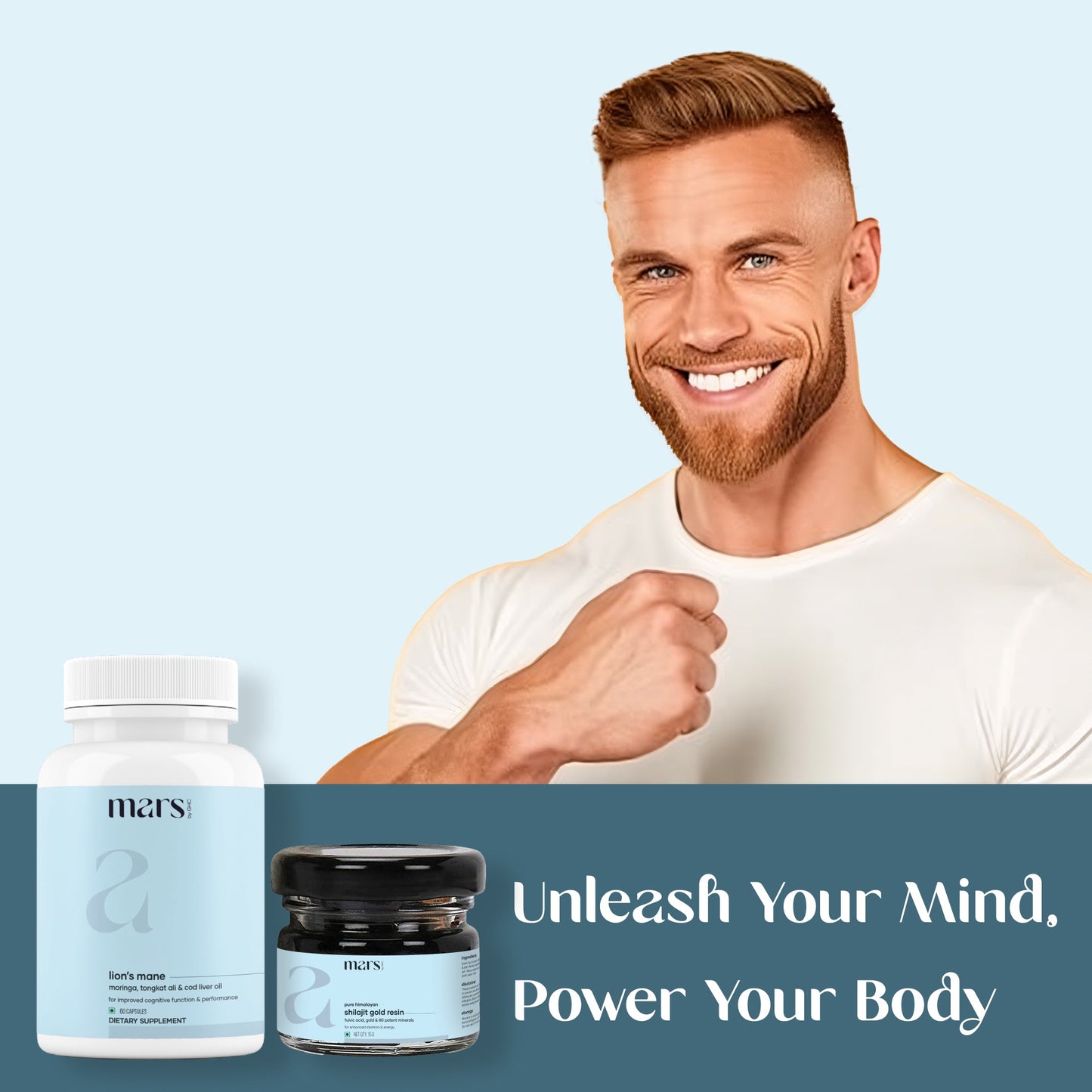 Super Strength Combo: Powered with Lion's mane & Shilajit Gold Resin