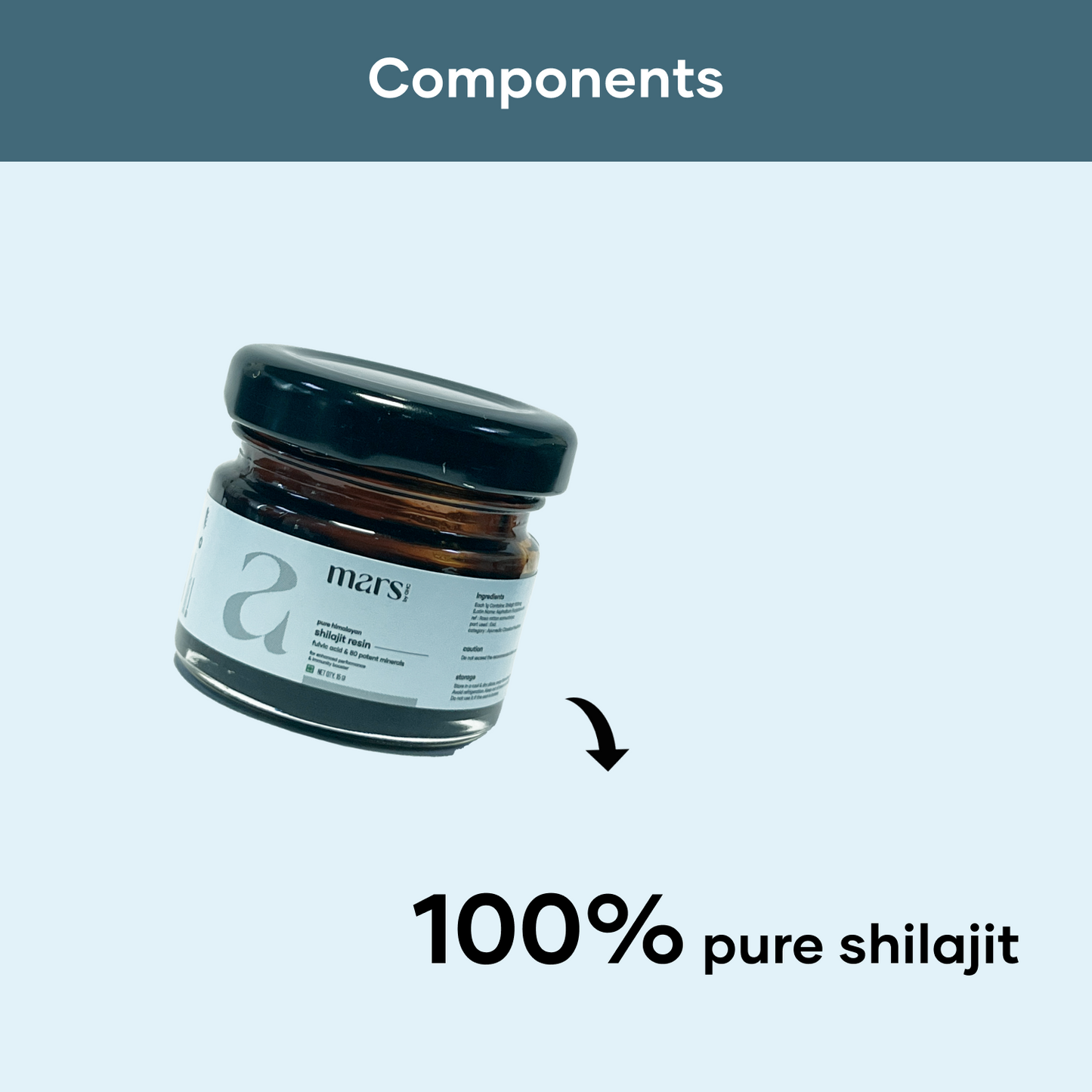 Mars Pure Himalayan Shilajit (Resin) - 15g