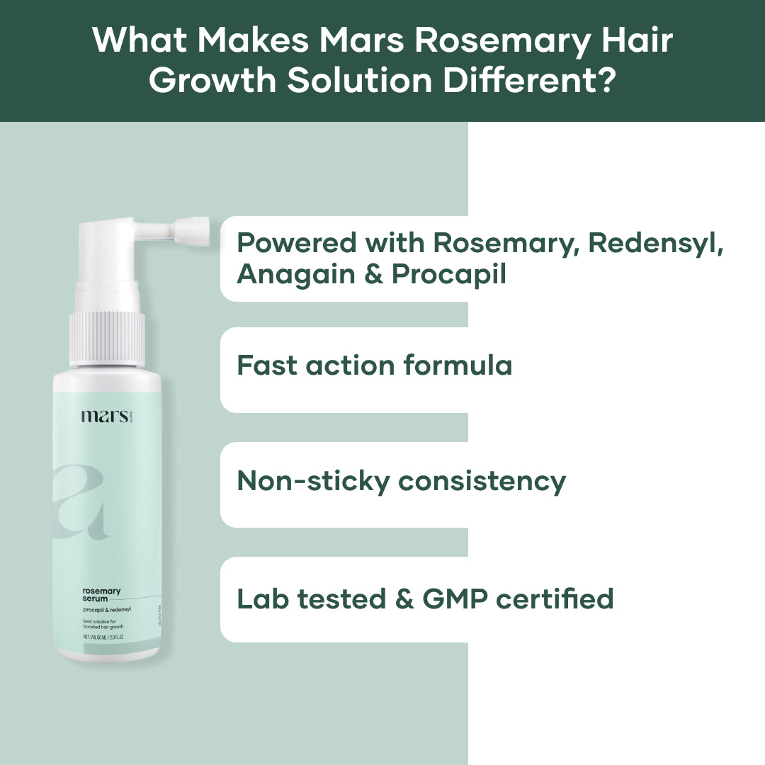 Mars Rosemary Hair Growth Serum - Powered with Redensyl & Procapil