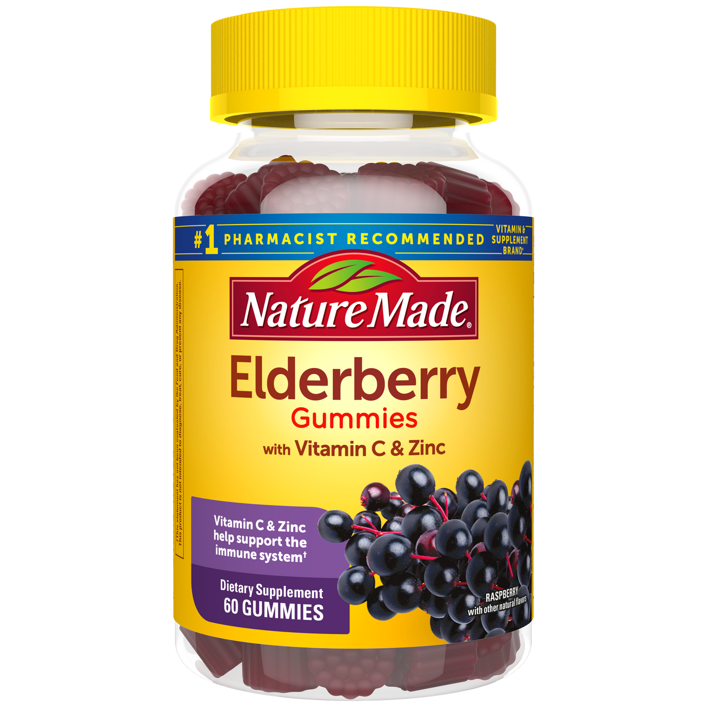 100 mg Elderberry Gummies with Vitamin C & Zinc