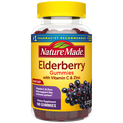 100 mg Elderberry Gummies with Vitamin C & Zinc