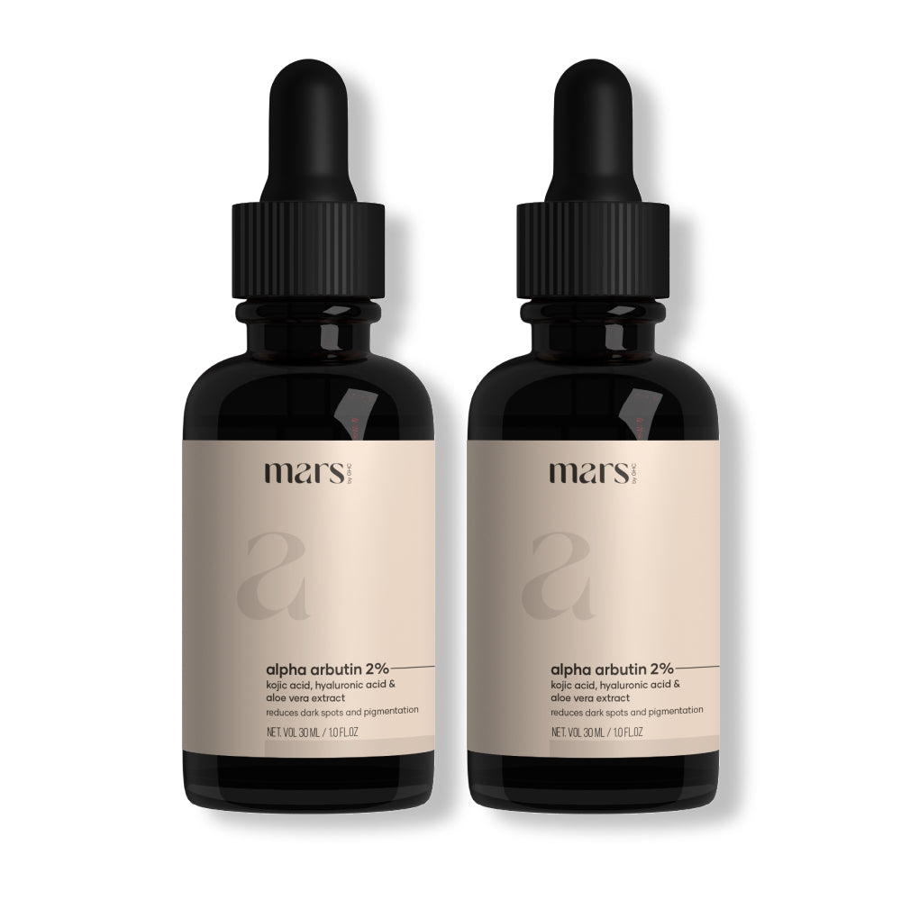 Mars 2% Alpha Arbutin Serum: With Kojic Acid, Hyaluronic Acid & Aloe Vera Extract