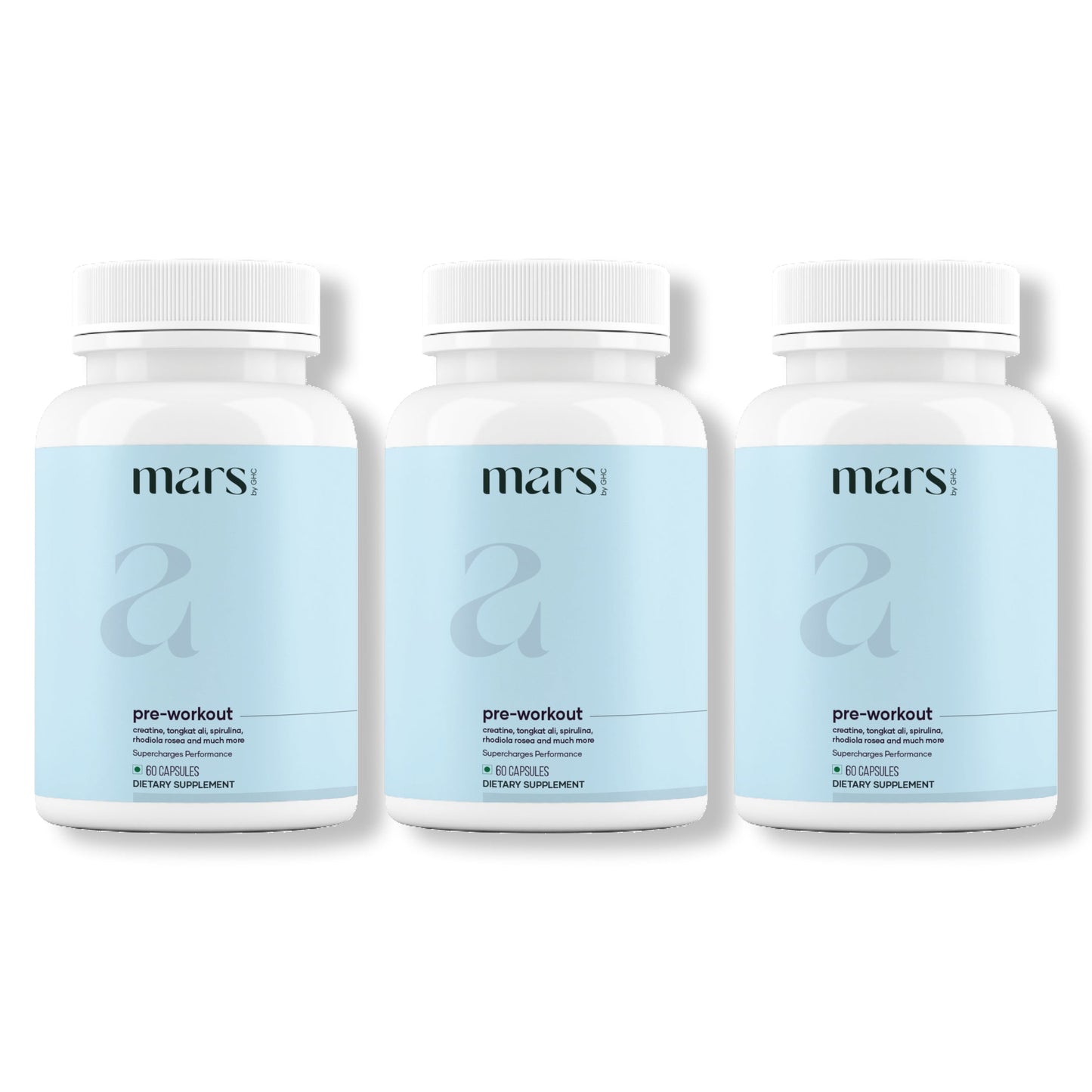 Mars Pre-Workout Capsules : Powered With Creatine & Spirulina