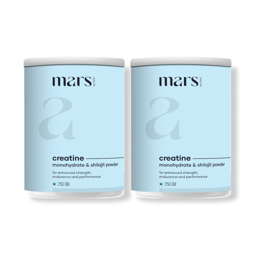 Mars Micronized Creatine Monohydrate Powder: Powered with Shilajit (250 gm)