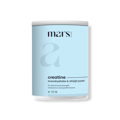 Mars Micronized Creatine Monohydrate Powder: Powered with Shilajit (250 gm)