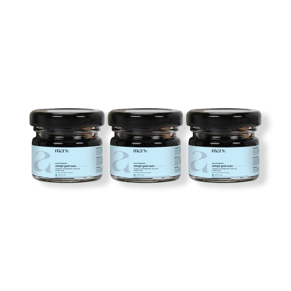 Mars Pure Himalayan Shilajit Gold Resin: Powered with Ashwagandha, Maca Root & Black Musli