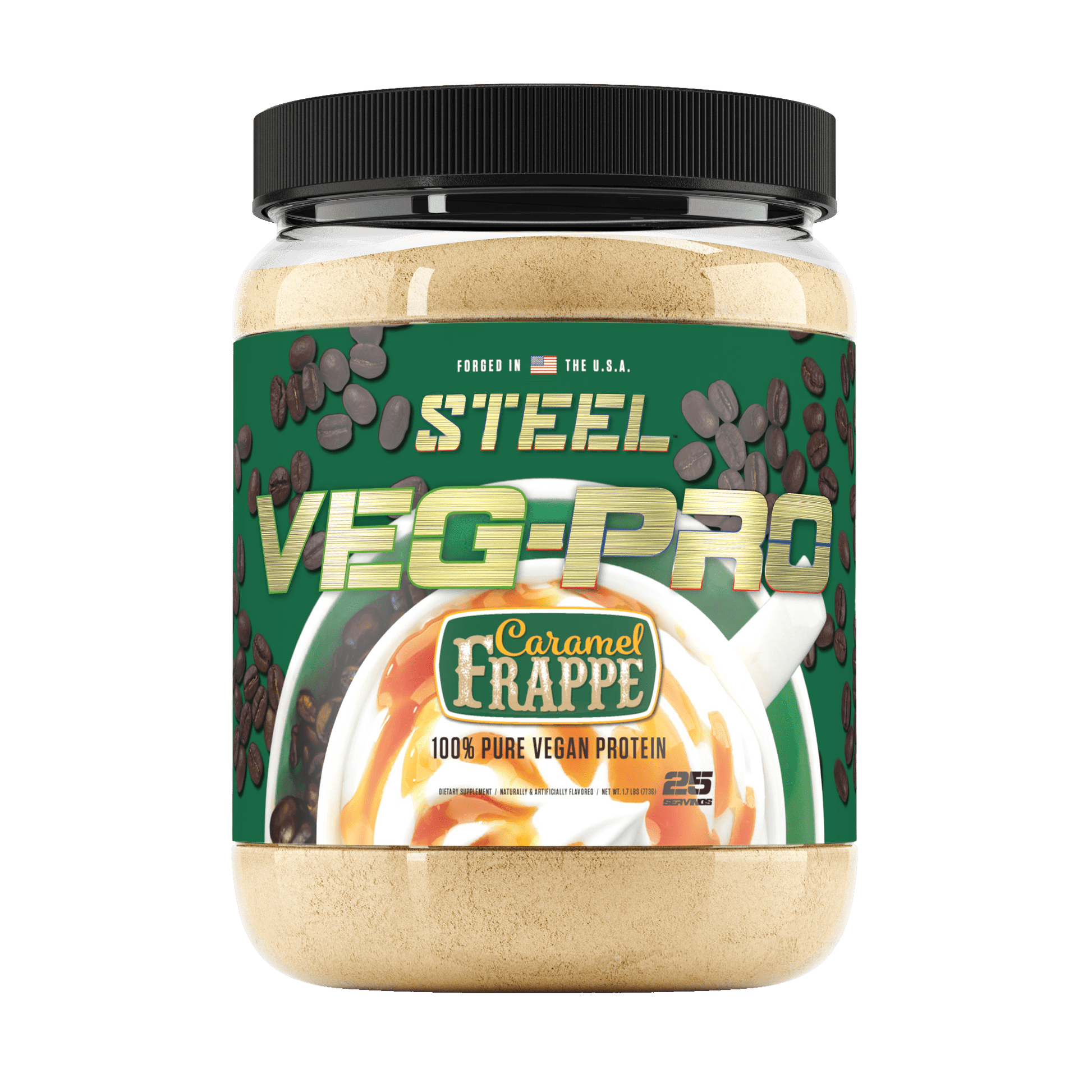 The Steel Supplements Supplement Caramel Frappe VEG-PRO