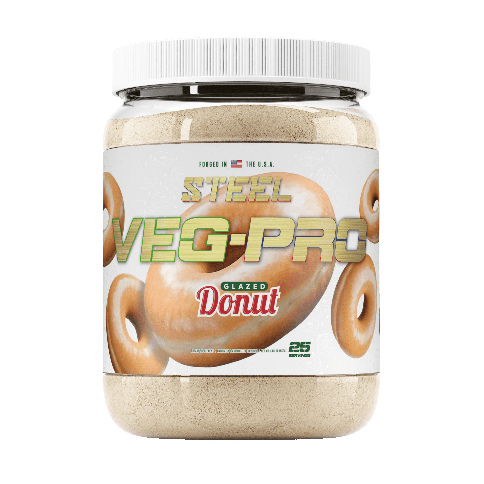 The Steel Supplements Supplement Glazed Donut VEG-PRO